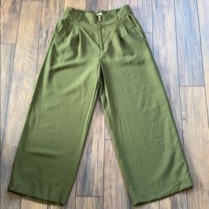 Madewell Army Green wide leg pants